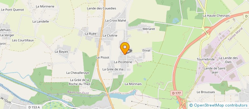 localisation de l'entreprise AGIR 5D à BAINS-SUR-OUST