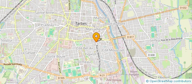 localisation de l'entreprise AGIR  TARBES