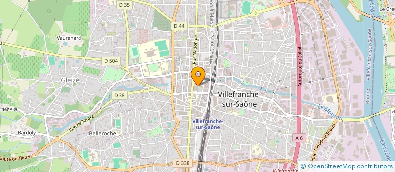 localisation de l'entreprise AGIR AVEC ELLES EN BEAUJOLAIS à VILLEFRANCHE-SUR-SAONE