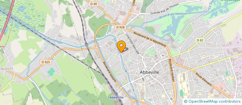 localisation de l'entreprise AGIR AVEC LE CHEQUE EMPLOI SCE à ABBEVILLE