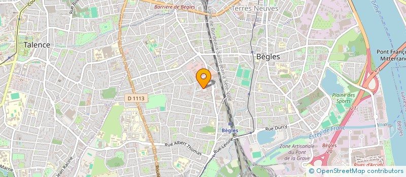 localisation de l'entreprise AGIR BATIR REUSSIR  POUR L' EMPLOI à BEGLES