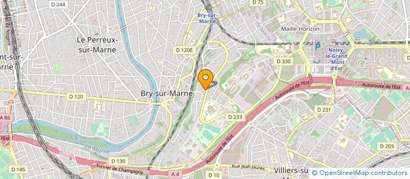 localisation de l'entreprise AGIR CONTRE L'ILLETRISME ET L'ILLECTRONISME  BRY-SUR-MARNE