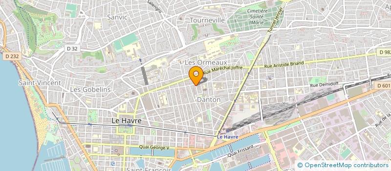 localisation de l'entreprise AGIR CONTRE LE CHOMAGE  LE HAVRE