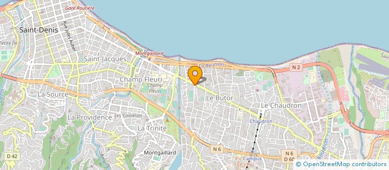 localisation de l'entreprise AGIR CONTRE LE CHOMAGE A LA REUNION à SAINT-DENIS