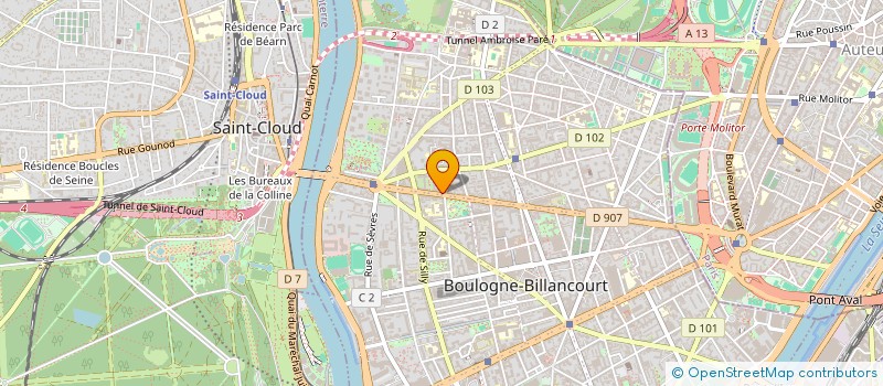 localisation de l'entreprise AGIR CONTRE LES CYBERVIOLENCES à BOULOGNE-BILLANCOURT