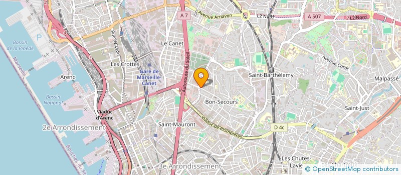 localisation de l'entreprise AGIR COURSES 13 à MARSEILLE