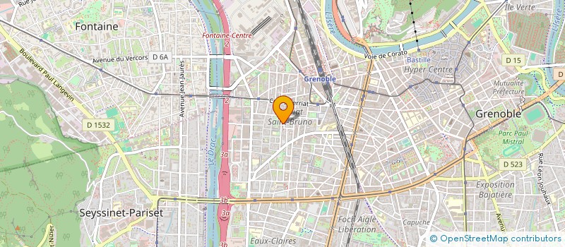 localisation de l'entreprise AGIR EN BIENVEILLANCE à GRENOBLE