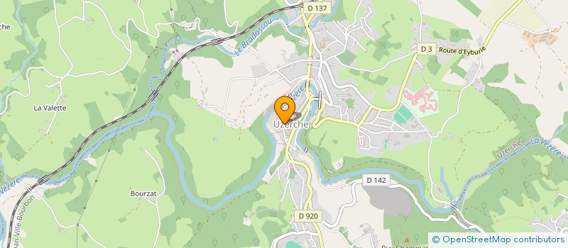 localisation de l'entreprise AGIR EN PAYS D'UZERCHE, ASSOCIATION DES ARTISANS ET COMMERCANTS  UZERCHE