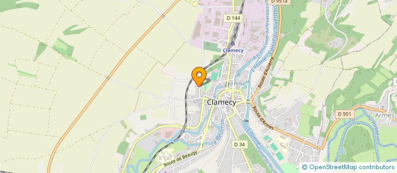 localisation de l'entreprise AGIR EN VAUX D'YONNE à CLAMECY