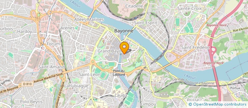 localisation de l'entreprise AGIR ENSEMB CONTRE CHOMAGE ET EXCLUSION  BAYONNE