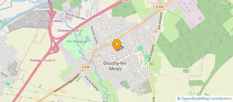 localisation de l'entreprise AGIR ENSEMBLE à DOUCHY-LES-MINES