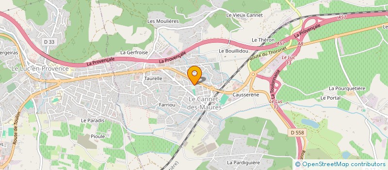 localisation de l'entreprise AGIR ENSEMBLE AU CANNET DES MAURES  LE CANNET DES MAURES