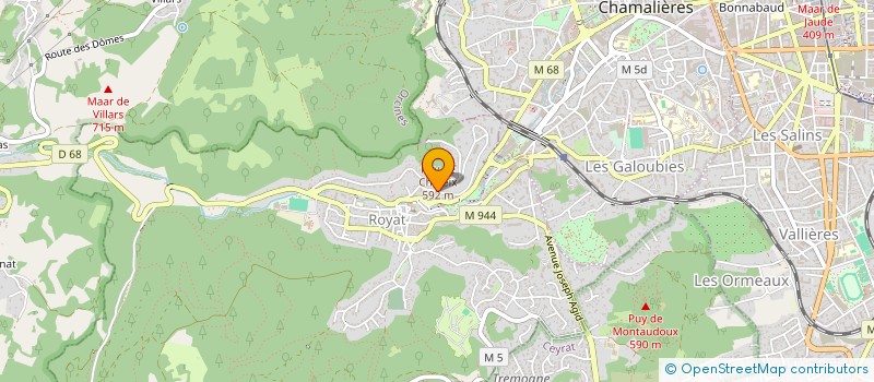 localisation de l'entreprise AGIR ENSEMBLE POUR L'UKRAINE à CHAMALIERES