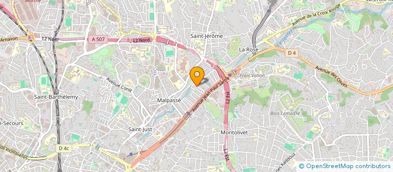 localisation de l'entreprise AGIR ET CROIRE EN SOI  MARSEILLE 13EME