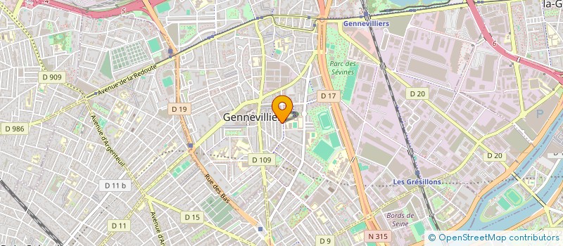 localisation de l'entreprise AGIR ET DEBATTRE A GENNEVILLIERS à GENNEVILLIERS