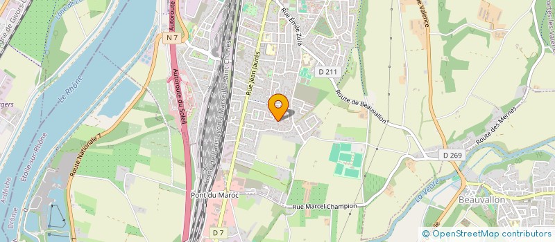 localisation de l'entreprise AGIR ET MIEUX VIVRE  PORTES-LES-VALENCE