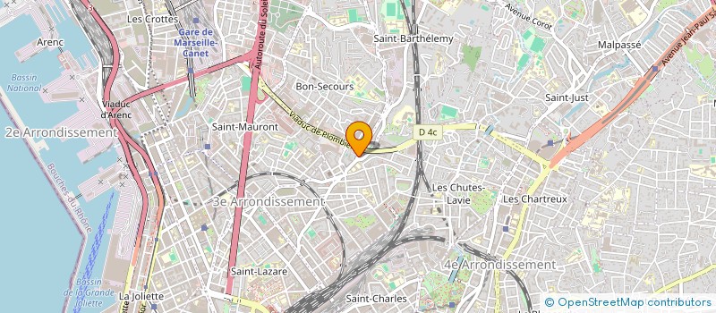 localisation de l'entreprise AGIR ET REAGIR à MARSEILLE