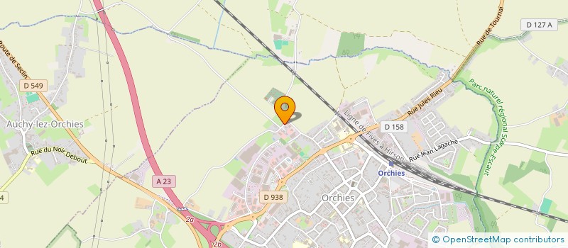 localisation de l'entreprise AGIR ET SAUVER  ORCHIES