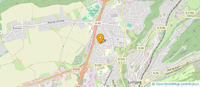 localisation de l'entreprise AGIR FORMATION ET INSERTION EN LORRAINE à LONGWY