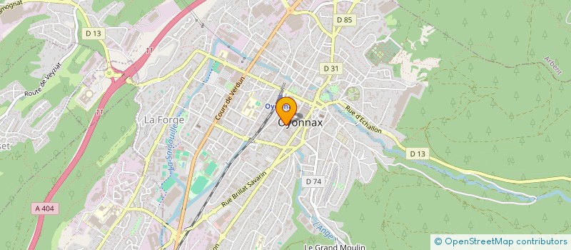 localisation de l'entreprise AGIR IMMOBILIER à OYONNAX