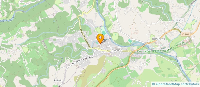 localisation de l'entreprise AGIR INNOVER MOBILISER ESSAIMER  JOYEUSE