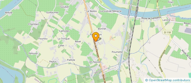 localisation de l'entreprise AGIR ISOLATION à MOISSAC