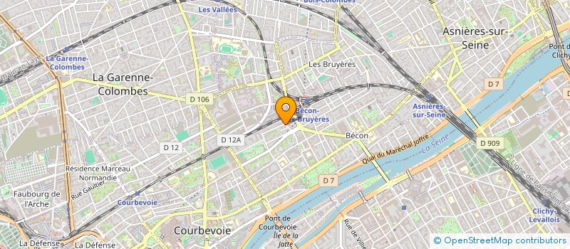 localisation de l'entreprise AGIR-NET à COURBEVOIE