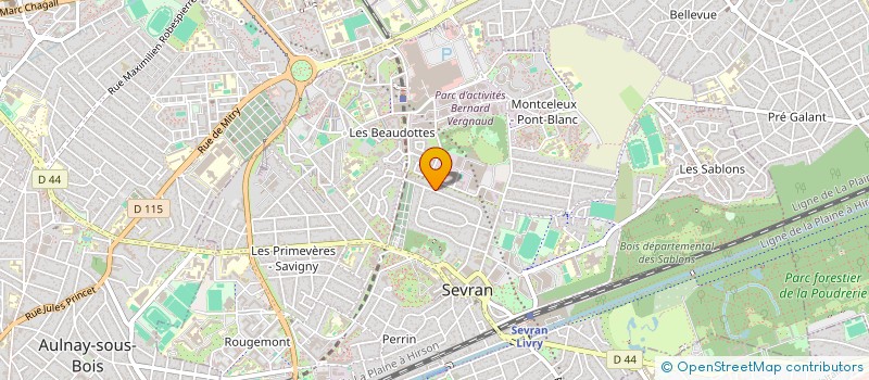localisation de l'entreprise AGIR O FEMININ ( AOF ) à SEVRAN