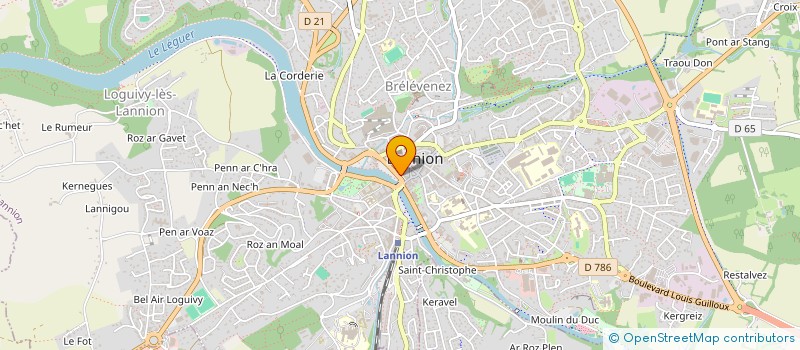 localisation de l'entreprise AGIR OUEST-COTES D'ARMOR  LANNION