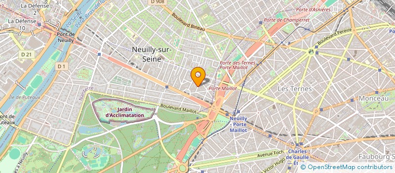 localisation de l'entreprise AGIR POUR CARRIERE & RECONVERSIONS (APCR) à NEUILLY-SUR-SEINE