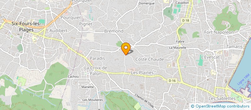 localisation de l'entreprise AGIR POUR COSTE CHAUDE (APCC83)  LA SEYNE SUR MER