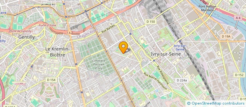 localisation de l'entreprise AGIR POUR DEMAIN FORMATION à IVRY-SUR-SEINE