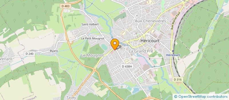 localisation de l'entreprise AGIR POUR DEVELOPPER LES COMPETENCES HUMAINES  HERICOURT