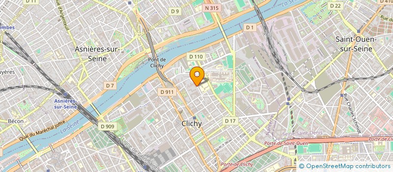 localisation de l'entreprise AGIR POUR JEAN-JAURES à CLICHY