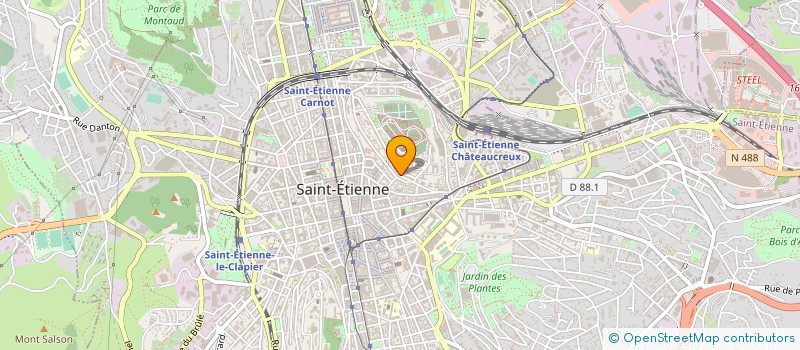 localisation de l'entreprise AGIR POUR L'EAU ET L'ALIMENTATION DANS LE MONDE à SAINT-ETIENNE