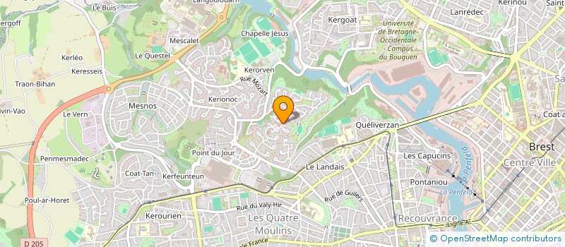 localisation de l'entreprise AGIR POUR L'ENVIRONNEMENT ET LE DEVELOPPEMENT DURABLE à BREST
