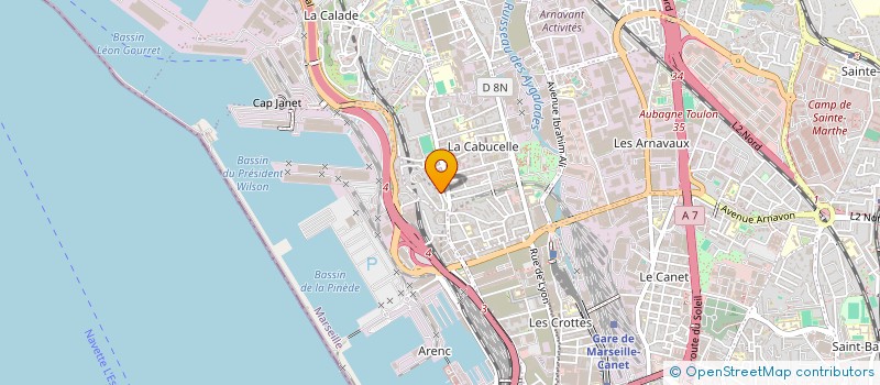 localisation de l'entreprise AGIR POUR LA CITOYENNETE à MARSEILLE