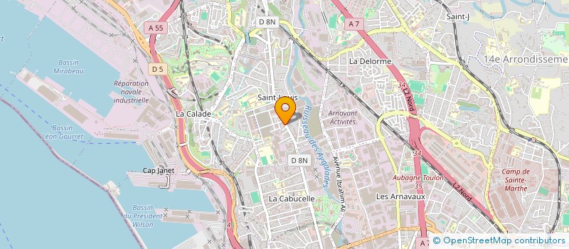 localisation de l'entreprise AGIR POUR LA CREATION D ENTREPRISE ASSOCIATION DE DETECTION ET D ACCOMPAGNEMENT DE MICROENTREPRENEURS à MARSEILLE