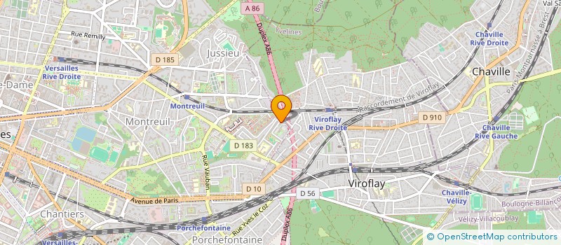 localisation de l'entreprise AGIR POUR LA FORMATION à VERSAILLES