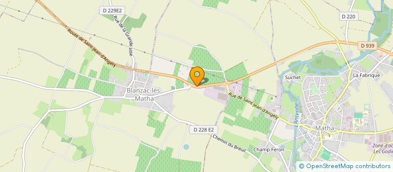 localisation de l'entreprise AGIR POUR LA MOBILITE ET L INSERTION SOCIALE  BLANZAC-LES-MATHA