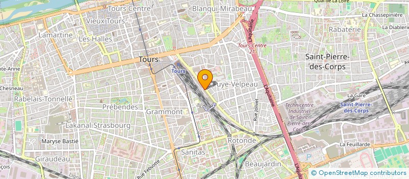 localisation de l'entreprise AGIR POUR LA PREVENTION DU SUICIDE EN CENTRE-VAL DE LOIRE  TOURS