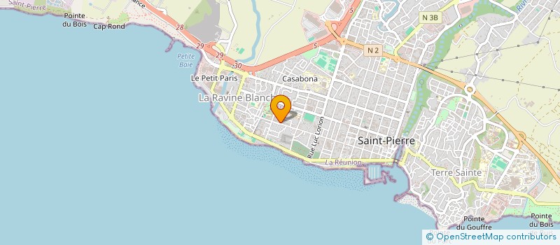localisation de l'entreprise AGIR POUR LA REINSERTION SOCIALE DE PUBLICS EN DIFFICULTES à SAINT-PIERRE