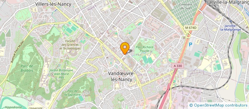 localisation de l'entreprise AGIR POUR LE FOUTA  VANDUVRE-LES-NANCY