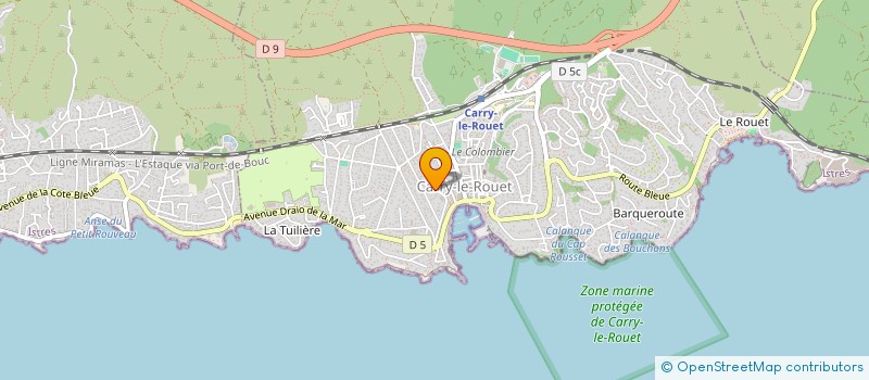 localisation de l'entreprise AGIR POUR LE SPORTART  CARRY-LE-ROUET