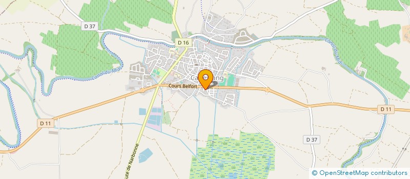 localisation de l'entreprise AGIR POUR LES ARBRES ET LA FAUNE OCCITANIE  CAPESTANG