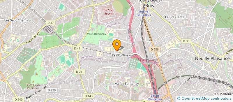 localisation de l'entreprise AGIR POUR LES AUTRES à MONTREUIL