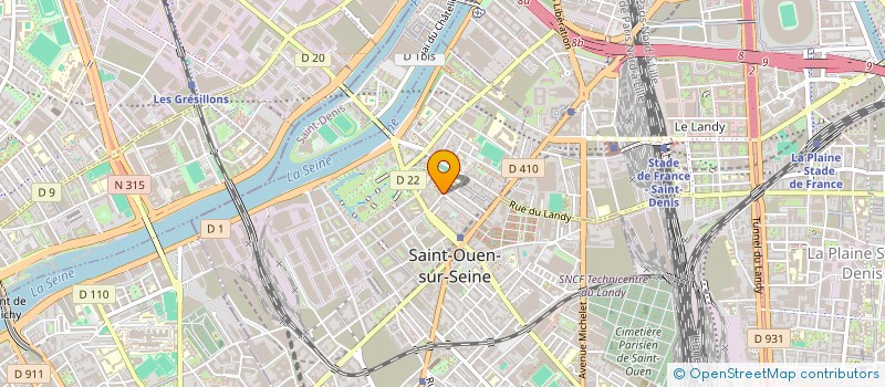 localisation de l'entreprise AGIR POUR LES ENFANTS DE LA GUINEE-BISSAU à SAINT-OUEN-SUR-SEINE