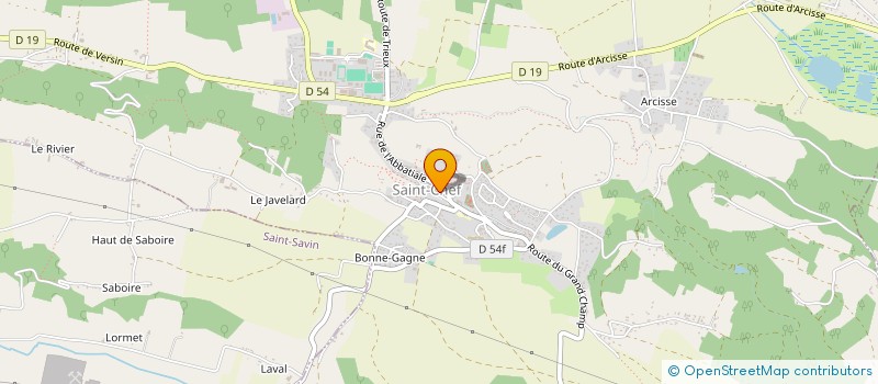 localisation de l'entreprise AGIR POUR SAINT-CHEF  SAINT-CHEF