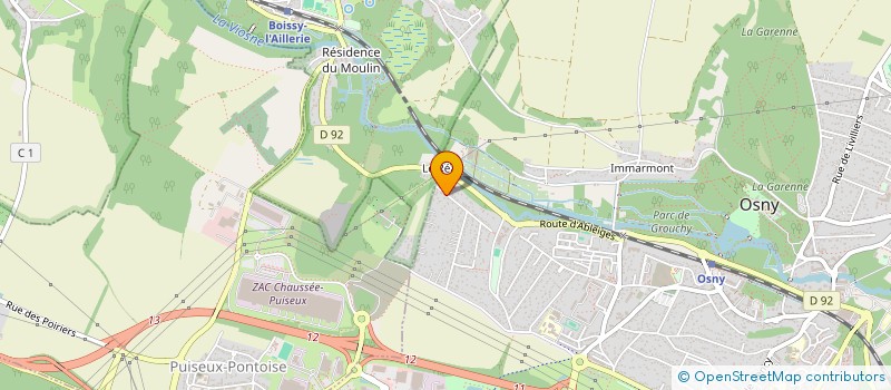 localisation de l'entreprise AGIR POUR SOLIDARITE CONTRE INEGALITES  OSNY