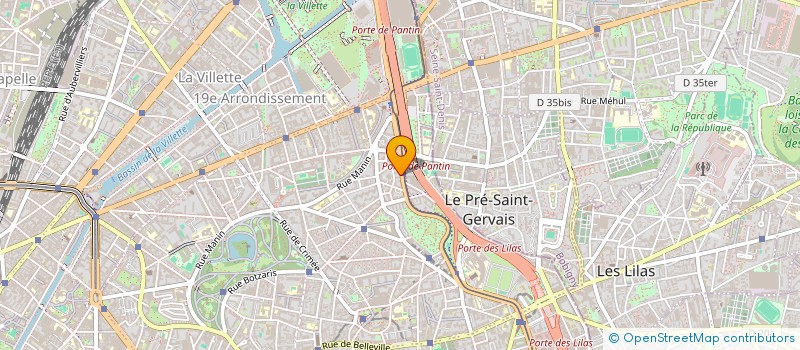 localisation de l'entreprise AGIR POUR UN BOUNDOU VERT  (AUB VERT)  PARIS